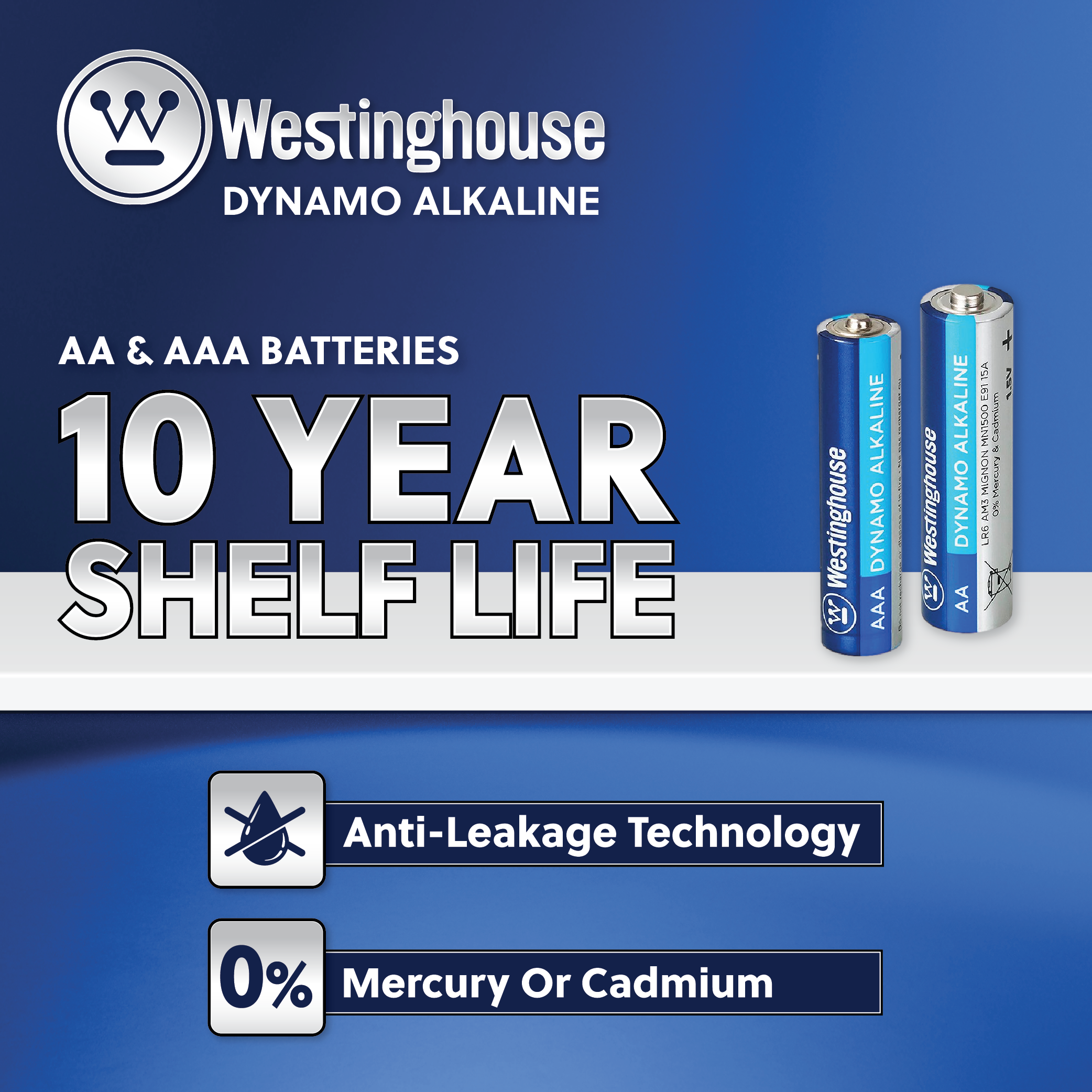 Westinghouse AA Dynamo Alkaline Hangable 12 Pack