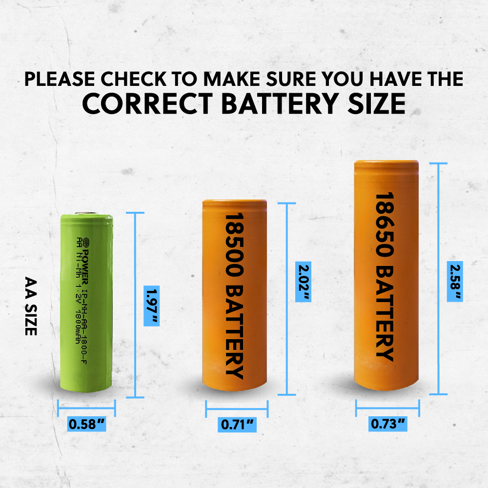 IP Power Ni-Mh AA 1800mAh Rechargeable Flat Top