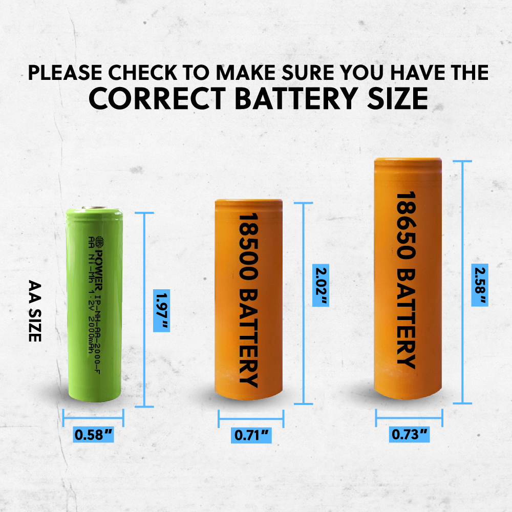 IP Power Ni-Mh AA 2000mAh Rechargeable Flat Top