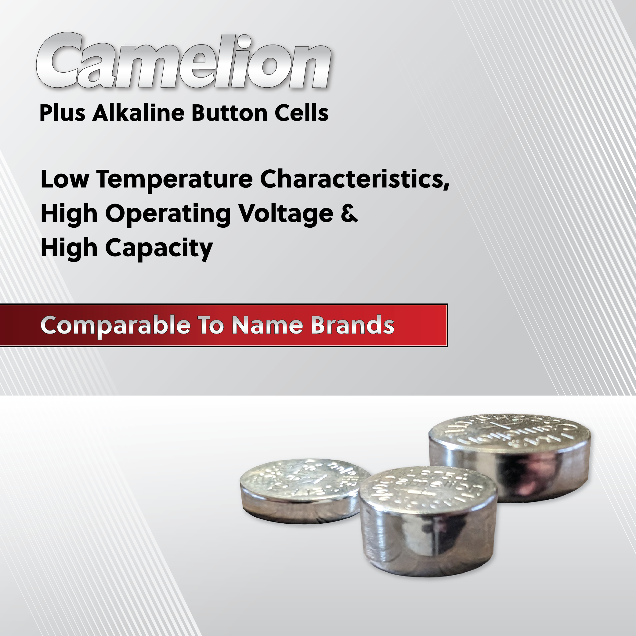 Camelion AG13 / G13 / LR44 / A76 / SR44W / GP76A / 357 (Three Packagin –  Batteries 4 Stores