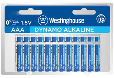 Westinghouse AAA Dynamo Alkaline Clamshell Pack of 12