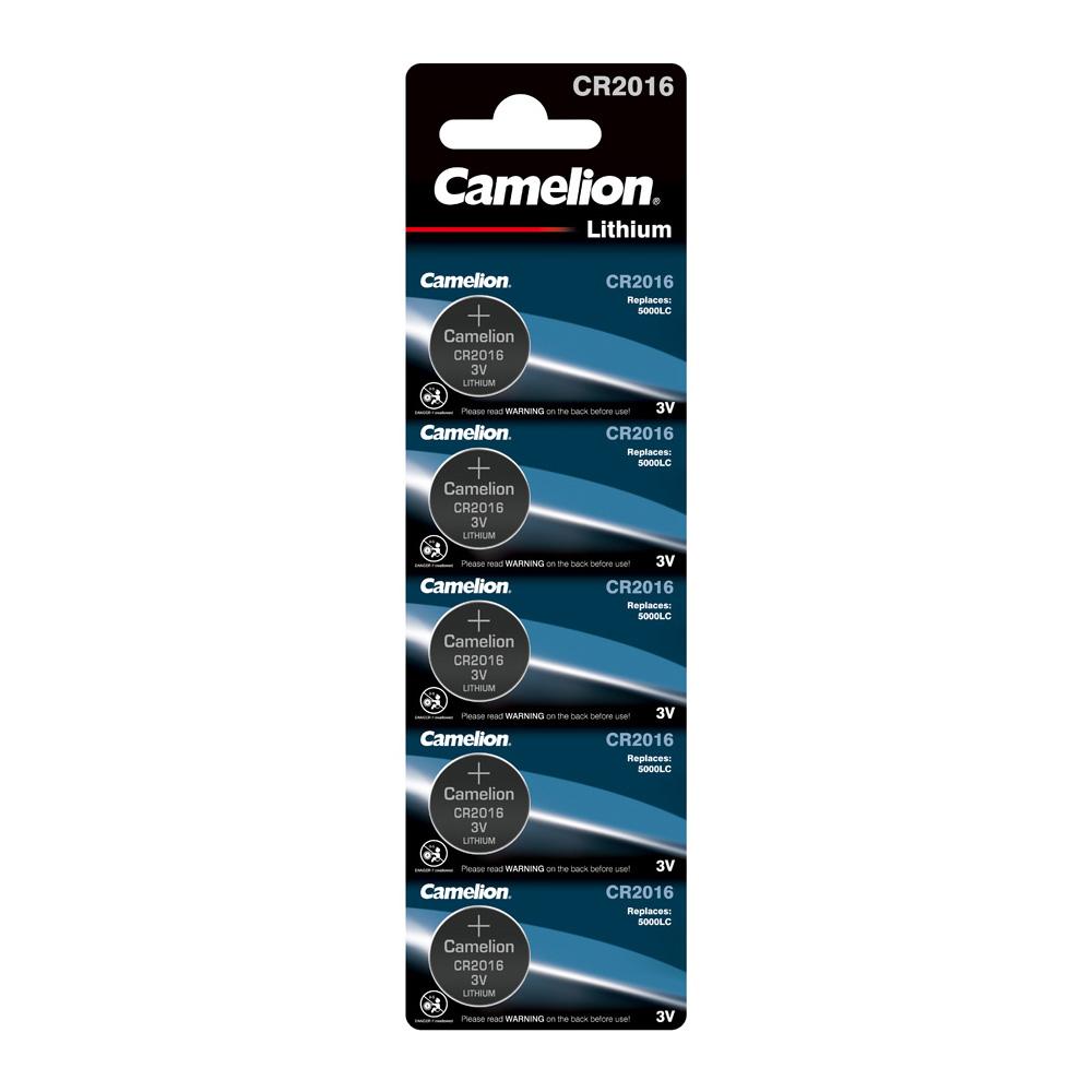 Camelion CR2016 3V Lithium Coin Cell Battery (Three Packaging Options)